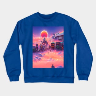 Dreamy Skies Wonderland with Hopeful Sunshine Crewneck Sweatshirt